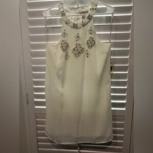 Forever 21 White Embellished Blouse